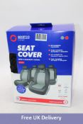 Sparco S-Line Car Seat Covers, includes Front and Back Covers, Black/Grey