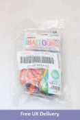 Approximately One-hundred Packs Unique Balloons, Various styles, 50 Balloons Per Pack