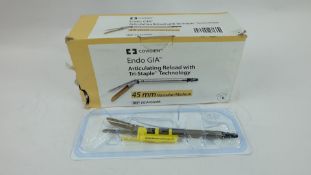 Covidien EGIA45AVM Endo GIA Articulating Reload with Tri-Staple Technology - 45mm Vascular / Medium