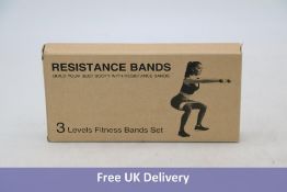 Five Resistance 3 Levels Fitness Bands Set