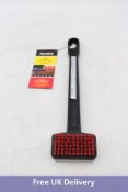 Six Char-Broil Cool-Clean Grill Brush, Black/Red