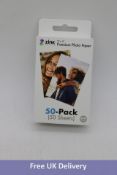 Six Boxes Polaroid Zink 2"x 3" Photo Paper, 50 Sheets Per Box