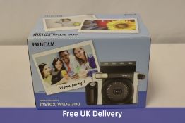 Fujifilm Instax WIDE 300 Instant Print Camera, Black/Silver