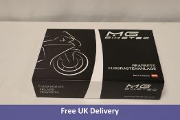 MG Biketec Sport Rearset Kit, Speed Triple From 2021, Black