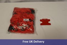 Two Bio Badge items to include 1x Box of Landscape Open Faced Card Holders, Red, 100 per box, 1x Bag