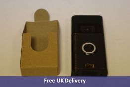 Ring Video Doorbell, Bronze/Black. Used, not tested