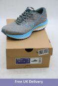 Mizuno Men's Wave Inspire 19 Trainers Gray/Blue/Bolt 2 Neon, UK 12