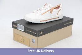 Jana Women's Trainers, White/Rose gold, UK 6.5