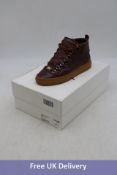 Balenciaga Men's Arena Leather High Trainers, Burgundy, Size 39. Box damaged