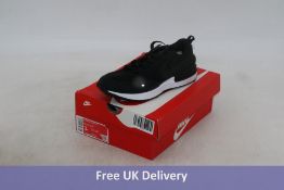 Nike Waffle One PS, Black/Black/White/Orange, UK 2.5. Box damaged