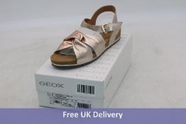 Geox Spensierata Women's Flat Sandals, Champagne/Rose Gold, UK 7.5