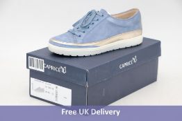 Caprice Women's Manou Trainers, Blue Suede, UK 5.5