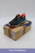 Asics Women's Gel-Venture 8 Trainers, Black/Digital Aqua, UK 4. Box damaged