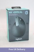 Logitech MX Vertical Bluetooth Advanced Ergonomic Mouse, Graphite