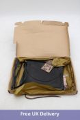 Rossymina Women's Leather Crossbody Bag, Black. Box damaged