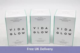 Three Vida Glow Natrual Marine Collagen Supplements