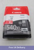 Four Canon PG540XL High Capacity Black Ink Cartridge