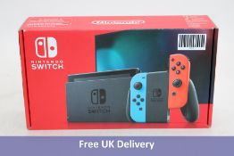 Nintendo Switch Console 32GB, Neon Red JoyCon's. Used, some screen and body marks, tested okay. Boxe