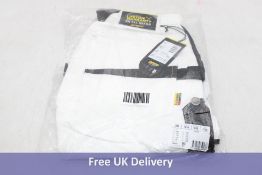 Blaklader Men's 1099 Painters Stretch Shorts, White/Dark Grey, UK Size 34R