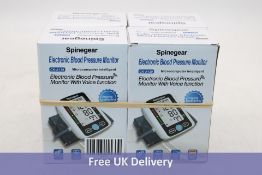 Four Spinegear Electronic Blood Pressure Monitors