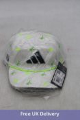 Three Adidas Summer Open Golf Caps, White, One Size