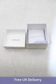 Calvin Klein CK Logo Silver Bangle Bracelet