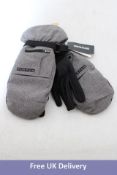 Burton Men's Baker Gloves, Grey/Black, Size M
