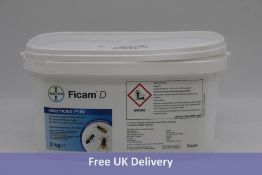 Four Bayer Ficam D Insecticide Powder Tubs, 3kg Each