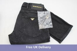 Armani 5 Pocket Pant/Jean, Black, Size 30, S6H1J06 1D8GZ