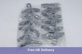 Forty-eight Hair Clips, Claw Plastic, Large, Grey