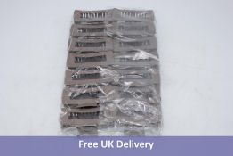 Seventy Hair Clips, Claw Plastic, Large, Light Brown