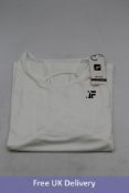 Eleven Jflex Short Sleeve T-Shirt with Mesh Arms, White, UK Size XL