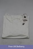 Eight Jflex Short Sleeve T-Shirt with Mesh Arms, White, UK Size L