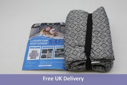 Two Pet Supplies Pet Car Seat Cover 11 x 8.7 Grey/Black