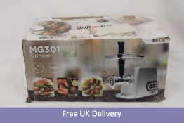 Duronic MG301 Electric Meat Grinder & Mincer MG301, Premium Mincer with 3000W Motor, Silver. Box Dam