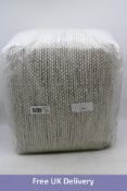 Unbranded Indian Made Seat/Pouffe, Cream, 60 x 60 x 20 cm