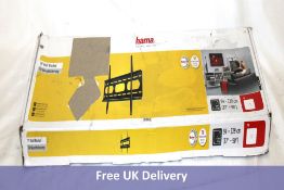 Hama TV Wall Bracket, Black, For Televisions 94-229cm, 75kg Max, Unsealed, Untested
