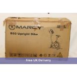 Marcy Onyx B80 Upright Exercise Bike, Black/White. Box damaged