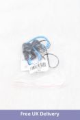 Twenty-one Generic USB Hook Over Earphones, Blue, Untested