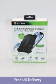 Four Icy Box USB 3.0 Waterproof Enclosures for 2.5" Sata HDD/SSD