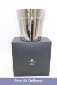 Versace Bar Champagne Bucket, Silver, Size 24 cm. Box damaged