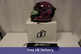 Icon Airflite Synthwave Motorbike Helmet, Purple, Large