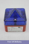 Forty High Powered Xenon, Flashing Beacon Alert Lights L101 Series, Blue, Surface Mount, 230 V