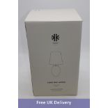 Knabstrup Keramik Lamp, White/Speckled Grey, 27cm Base, 60cm Total Height