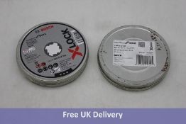 Ten X Lock Standard Cutting Disc Ten-Packs for Inox Angle Grinders, 115mm Diameter