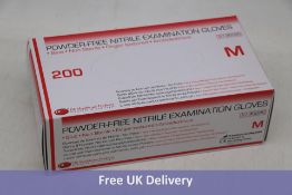 Ten Boxes Of 200 DEHP Powder Free Nitrile Examination Gloves
