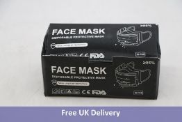 Box of 2500 Disposable Face Masks, Black