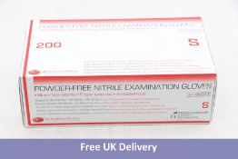 Ten Powder Free Nitrile Examination Gloves Pack of 200