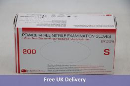 Ten Boxes Of Two Hundred DE HP Powder Free Nitrile Examination Gloves, Small