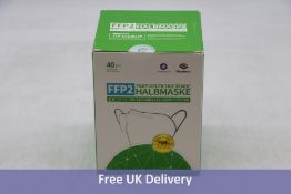 Five FFP2 Disposable Filter Respirator Mask, 40 pieces Per Box